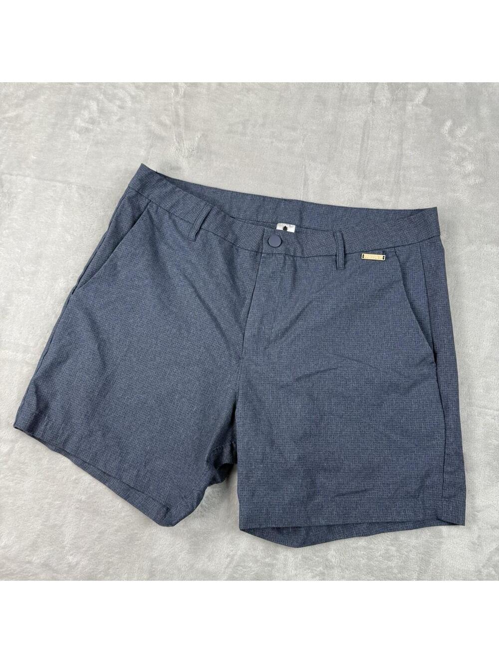 JJ Malibu Performance Shorts Blue Lightweight Golf Casual Mens SizeL Preppy Golf